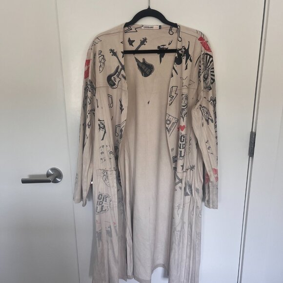 Origami Kimono Style Robe Jacket - Picture 1 of 4